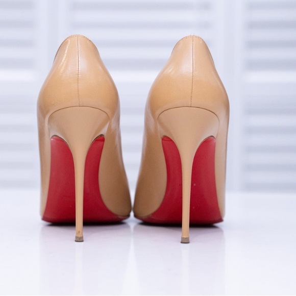 CHRISTIAN LOUBOUTIN beige round toe - Picture 3 of 5